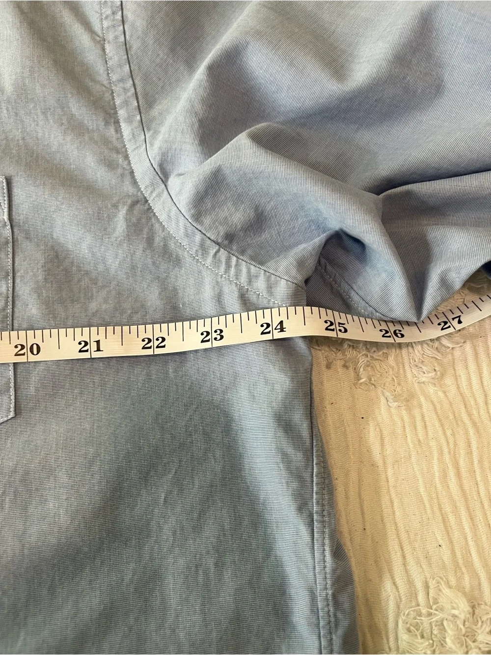 J. Crew Light Blue Button-Down Shirt with Chest Pocket